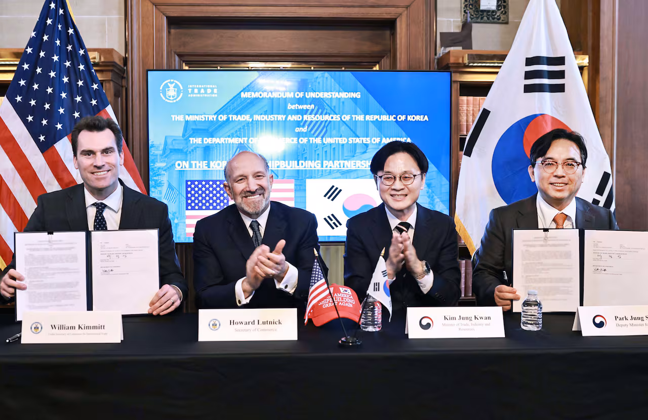 U.S. and South Korea Launch Shipbuilding Hub to Drive $150 Billion Partnership